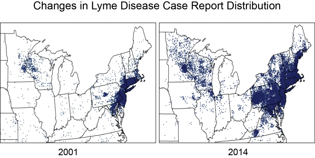 Data Source: CDC, http://www.cdc.gov/lyme/stats/index.html