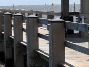 Gulfport, MS, August 20, 2010. The new pier was completed with construction funds provided by FEMA to help rebuild the Gulf Coast after Hurricane Katrina.