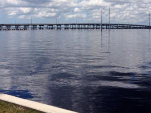 Barron Collier Bridge from Laishley Park in Punta Gorda, Florida