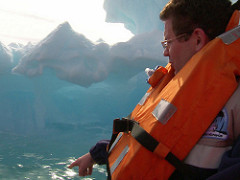 Ekaterina Chistikova - Man looking at ice and ocean