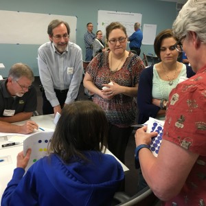 EPA Region 7 personnel work with state partners during a Process Excellence event to improve the Clean Water Act (CWA) Section 106 work plan negotiations process for Performance Partnership Grants (PPGs) in Aug. 2016. Process Excellence (often abbreviated as PEx) is the Region’s process improvement program, staffed with trained facilitators ready to tackle employee-recommended Lean projects. These facilitators are trained in Lean Six Sigma, and by the end of the year, three Region 7 Employees will be certified Black Belts and 12 others will be certified Green Belts.