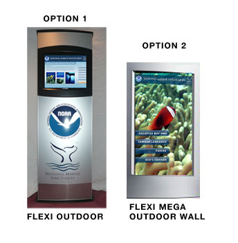 photo of outdoor kiosks