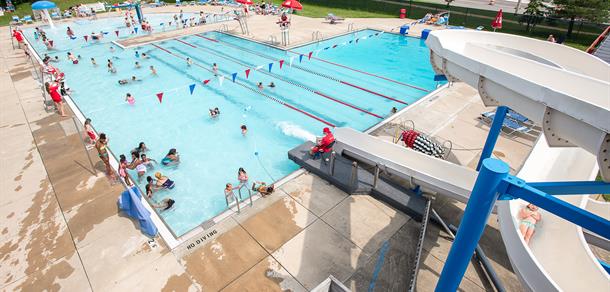 Veterans Memorial Outdoor Pool is a great place to swim.