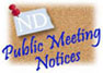 ND Secretary of State Public Meeting Notices