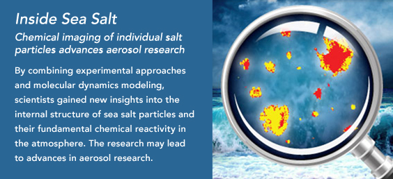 Chemical imaging of individual salt particles advances aerosol research