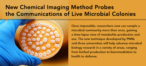 New Chemical Imaging Method Probes the Communications of Live Microbial Colonies