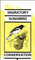 Migratory Songbird Conservation pamphlet cover
