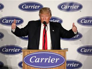 Donald Trump Kicks Off Victory Lap by Touting Carrier Deal 