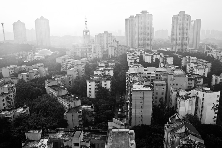 Haze in Shenzen, China.