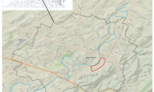 Map of Waynesboro, VA