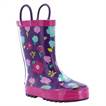 Western Chief Toddler Girls' Lovely Floral Rain Boots - Purple 11, Toddler Girl's