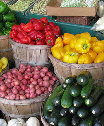 Farmers market vegetables