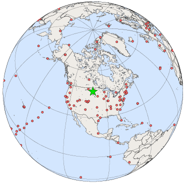 Location of ISIS site at Bismarck, ND