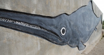 Fossils of the Ichthyosaur, a massive prehistoric marine reptile, are the prime attraction at Berlin-Ichthyosaur State Park which installed a 6-kilowatt solar lighting system at its Fossil House.