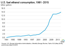  U.S. Fuel Ethanol Consumption, 1981-2013