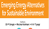 Emerging Energy Alternatives for Sustainable Environment