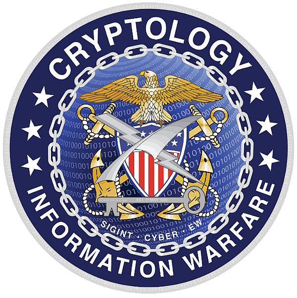 WASHINGTON (March 11, 2016) The new seal for the Navy cryptologic community released March 11, 2016. The design combines elements linking Navy cryptology's past, present and future; and focusing on their core missions of signals intelligence, cyber warfare, and electronic warfare. Graphic courtesy of U.S. Navy.