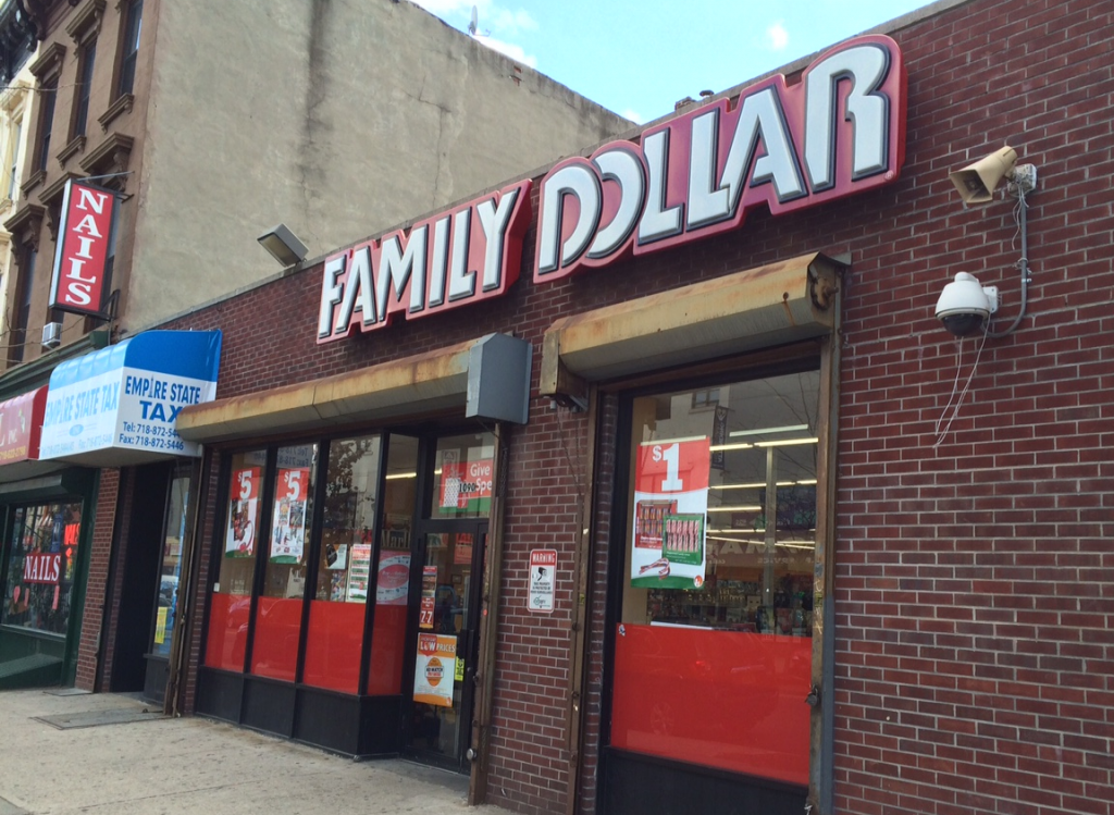 A Family Dollar store at Fulton Street and Franklin Avenue in Brooklyn.