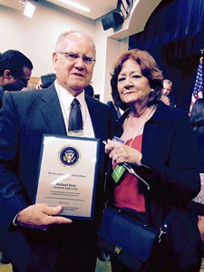 Dr. Hotz and his wife, Catherine, at PIAEE award ceremony