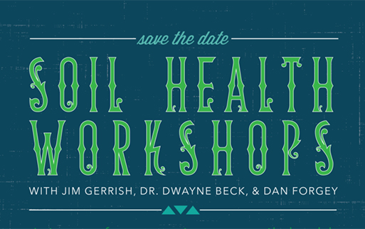 Save the date for soil health workshops in January.