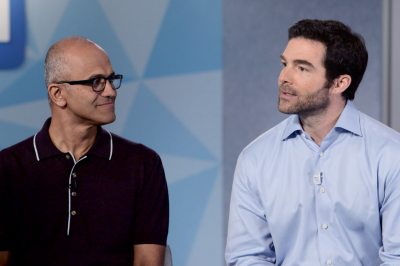 Satya Nadella and Jeff Weiner