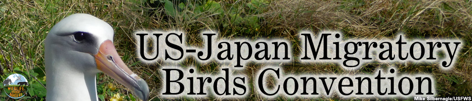 US-Japan Migratory Bird Convention banner image.Credit: Mike Silbernagle/USFWS