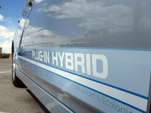 Photo of hybrid electric vehicle.