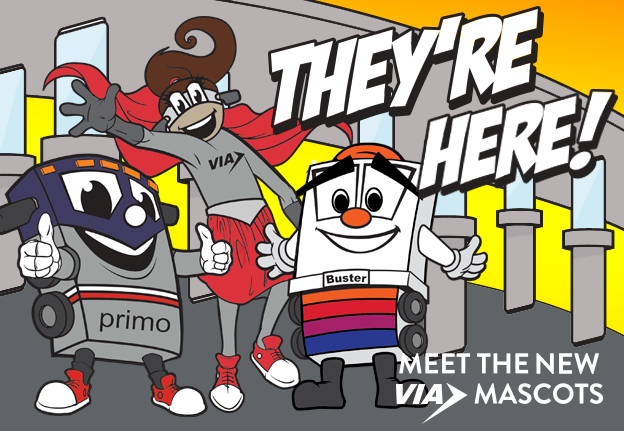 Meet New VIA Mascots