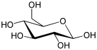 Molecular structure of glucopyranose