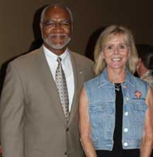 Dr. Tuggle and Megan Mosby pose for photo