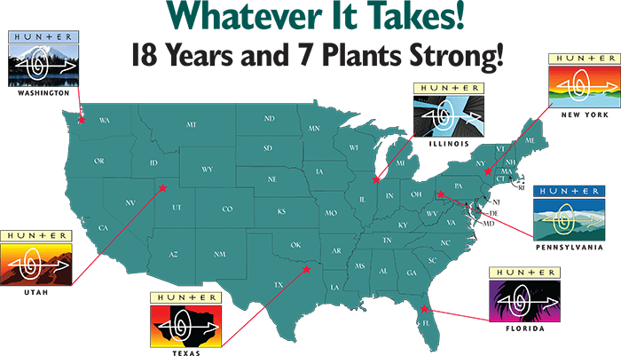 Hunter Plants Map