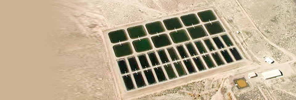 Aerial photo of Ouray National Fish Hatchery.  Credit: USFWS.