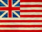 Grand Union flag first used in the early days of the American Revolution.  