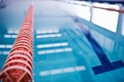 	Close-up of the lane line of a pool.