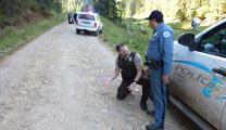 Federal Wildlife Officer Assists with traffic investigation.