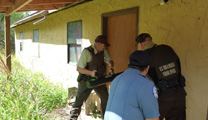 Federal Wildlife Officers assist federal agency with search warrant.