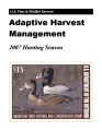 Adaptive harvest management 2007 duck hunting season