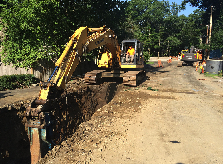 MWRA work on Oak Street