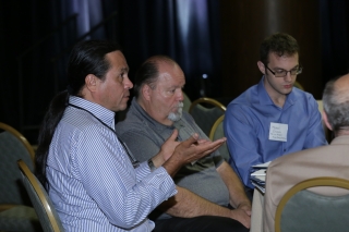 Participants at the consent-based siting meeting in Tempe.