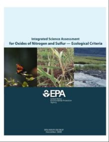 Cover of the Integrated Science Assessment for Oxides of Nitrogen and Sulfur Final Report 