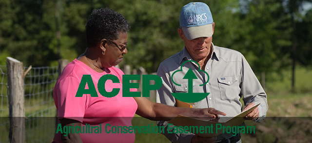 Agricultural Conservation Easement Program (ACEP) banner