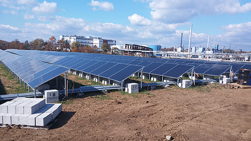 The DuPont Newport Solar Project was recently completed in December 2013 and has an installed capacity of 548 kW (Photo courtesy of DuPont USA)