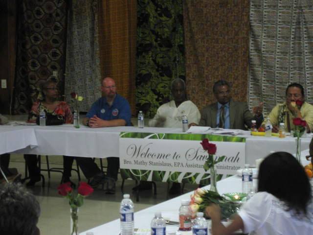 Assistant Administrator for EPA's Office of Solid Waste and Emergency Response Mathy Stanislaus participates in Federal Facilities roundtable with Citizens for Environmental Justice in Savannah, GA