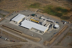 The 200 West Groundwater Treatment Facility is shown here after completion of construction this summer. | Photo courtesy of Zachary Carter with Mission Support Alliance (MSA) at Hanford.