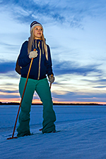 Snowshoeing Woman