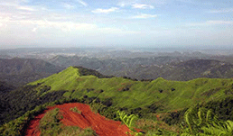 Upper Rio Loco Watershed draining to Guanica Bay on the horizon.