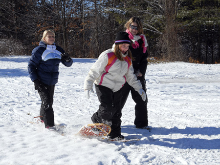 snowshoeing