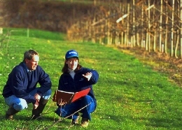 Web image: Photo of an NRCS Web image: Photo of an NRCS representative meeting with a landower to d