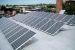 This photograph features the 6-kilowatt (kw) rooftop photovoltaic system that Mercury Solar Systems installed in the Lower Kensington neighborhood of Philadelphia.| Photo courtesy of Mercury Solar Solutions
