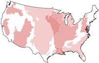 Thumbnail of map outlining CCA areas